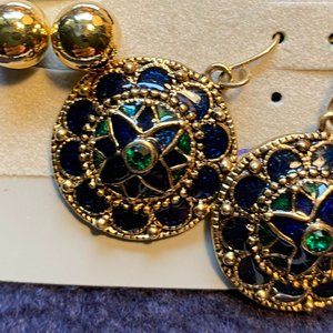 3 pc Necklace Earrings Gold Jewelry Assortment